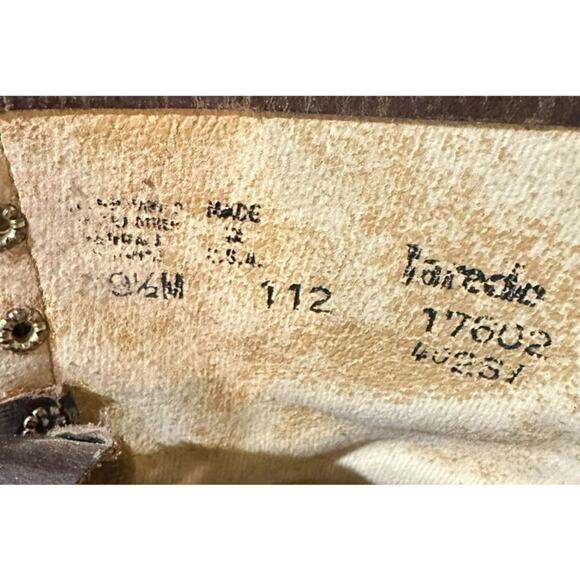 Laredo Roper Vintage Style 112 Brown Leather Ankle Lace Up Boots Sz 9.5 M Womens - Picture 7 of 8